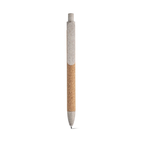 natural claro GOYA. Bolígrafo en corcho y Fibra de paja de trigo