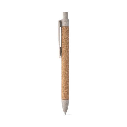 natural claro GOYA. Bolígrafo en corcho y Fibra de paja de trigo