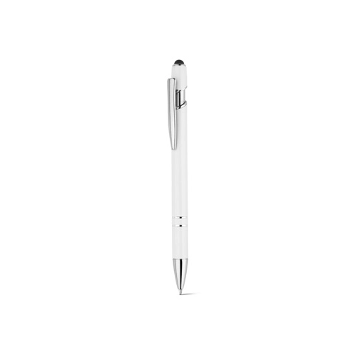 NEIL. Bolígrafo con cuerpo de aluminio reciclado (100% rAL) y puntero táctil