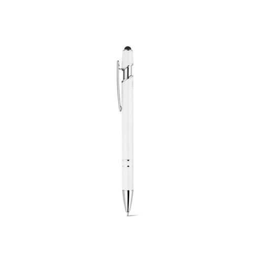 NEIL. Bolígrafo con cuerpo de aluminio reciclado (100% rAL) y puntero táctil