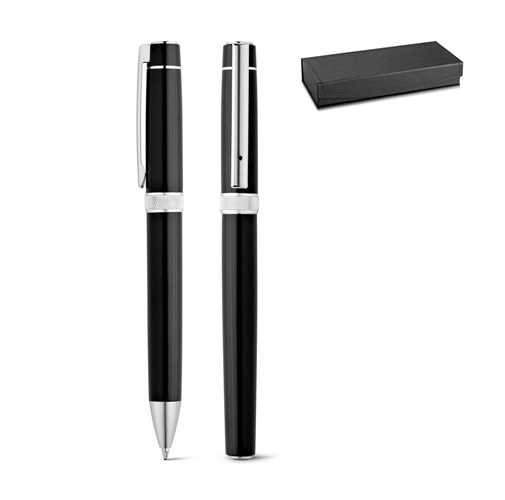 DOURO. Juego de roller y bolígrafo de metal