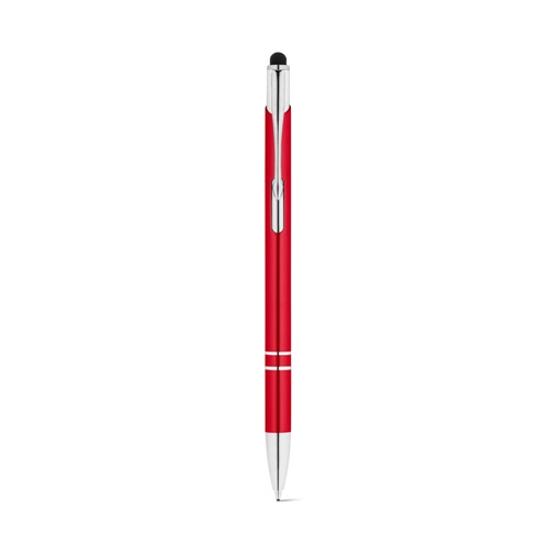 red GALBA. Bolígrafo de aluminio con punta táctil y clip