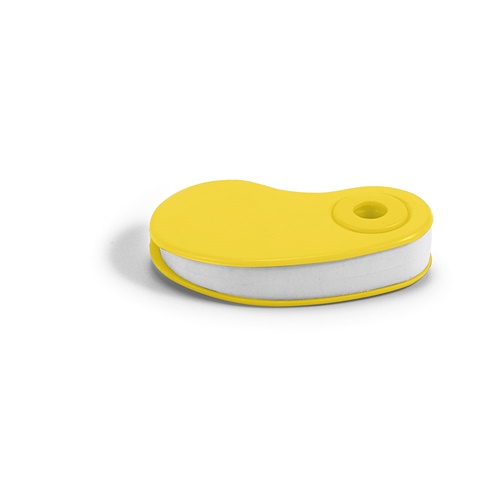 yellow SIZA. Goma de borrar TPR blanca con protector de PP