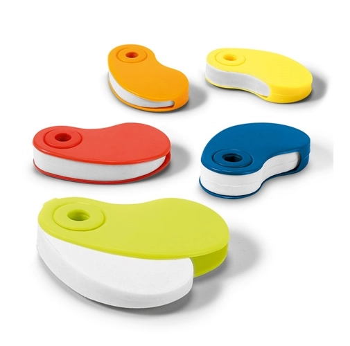 SIZA. Goma de borrar TPR blanca con protector de PP