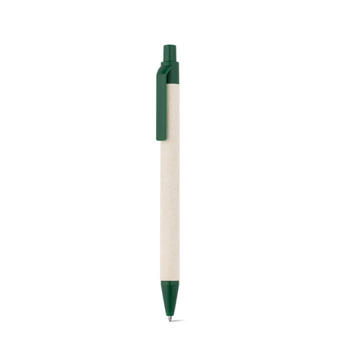 verde oscuro MILINK. Bolígrafo de aluminio reciclado de cartones de leche