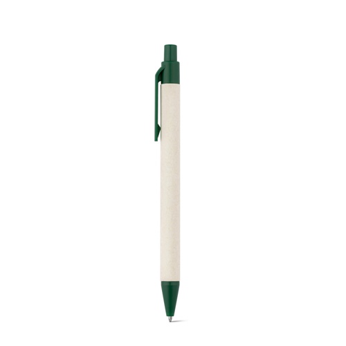 verde oscuro MILINK. Bolígrafo de aluminio reciclado de cartones de leche