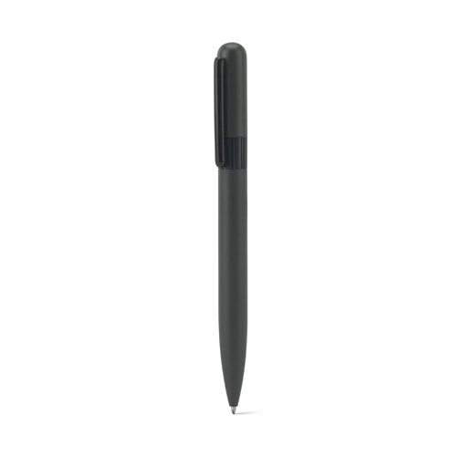 gun metal ELSIE ROUND. Bolígrafo metálico (60% reciclado) con diseño redondeado