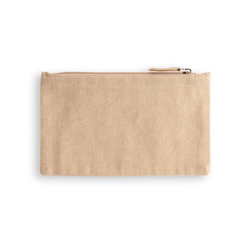 natural MILLIE. Neceser multifunción en algodón reciclado (70%) y poliéster (30% rPET) (140 g/m²)