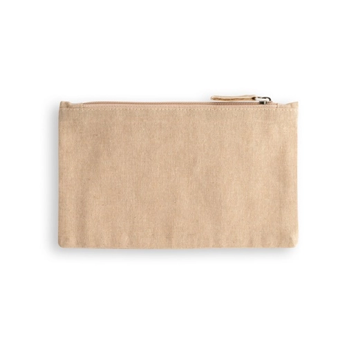 natural MILLIE. Neceser multifunción en algodón reciclado (70%) y poliéster (30% rPET) (140 g/m²)