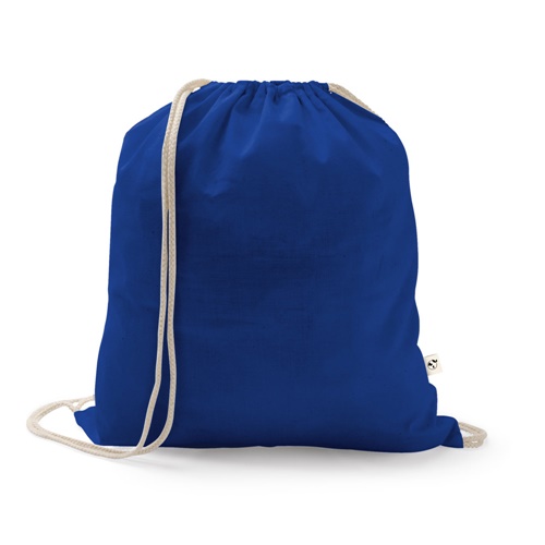 azul royal ISTANBUL. Mochila confeccionada en algodón reciclado (70%) y poliéster (30% rPET) (150 g/m²)
