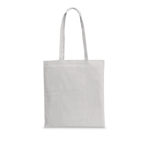 gris claro CAIRO. Bolsa en algodón reciclado (70%) y poliéster (30% rPET) (180 g/m²)