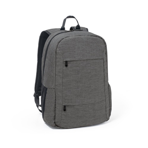 gris oscuro BUSINESS. Mochila para portátil 100% rPET 300D