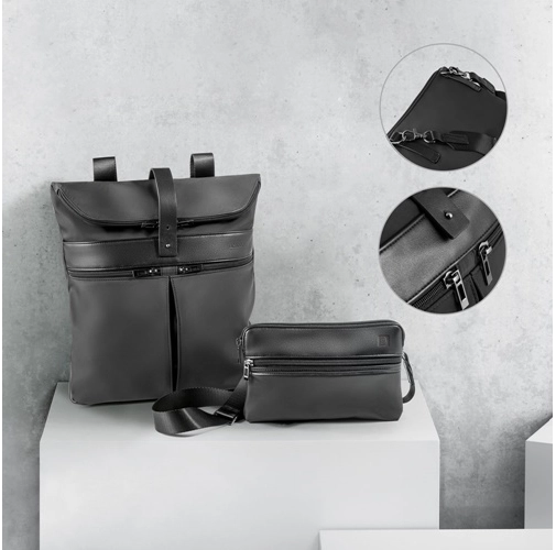 ROVER BACKPACK. Mochila de microfibra y PU