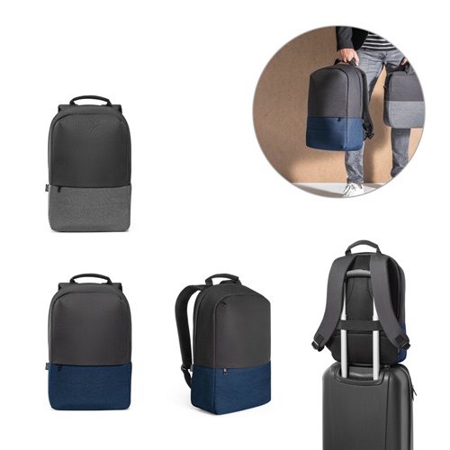 GENOA BPACK. Mochila antirrobo en poliéster reciclado de alta densidad 600D