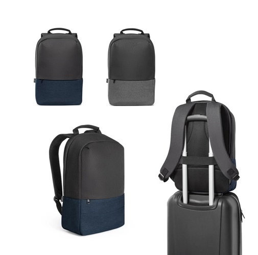 GENOA BPACK. Mochila antirrobo en poliéster reciclado de alta densidad 600D