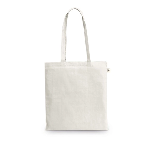 white MEXICO. Bolsa fabricada en algodón reciclado (70%) y poliéster (30% rPET) (150 g/m²)