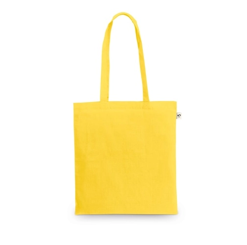 yellow MEXICO. Bolsa fabricada en algodón reciclado (70%) y poliéster (30% rPET) (150 g/m²)