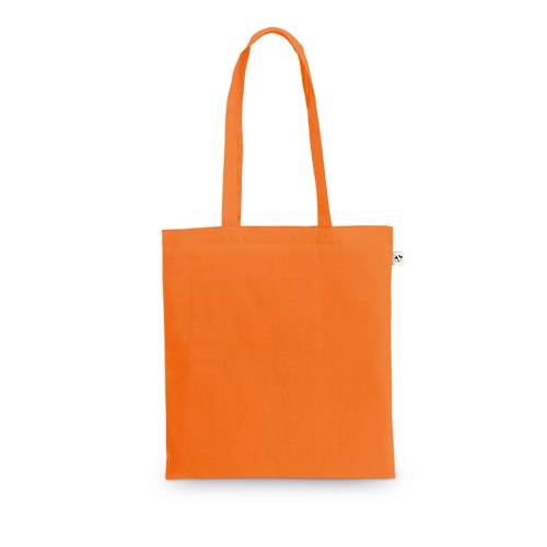 orange MEXICO. Bolsa fabricada en algodón reciclado (70%) y poliéster (30% rPET) (150 g/m²)