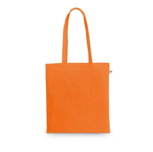 orange MEXICO. Bolsa fabricada en algodón reciclado (70%) y poliéster (30% rPET) (150 g/m²)