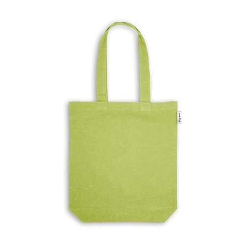 verde claro MERIDA. Bolsa de algodón (50%), algodón reciclado (30%) y poliéster (20% rPET) (220 g/m²)