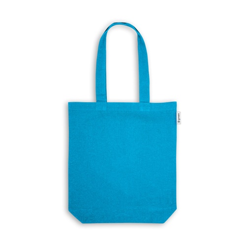 azul claro MERIDA. Bolsa de algodón (50%), algodón reciclado (30%) y poliéster (20% rPET) (220 g/m²)