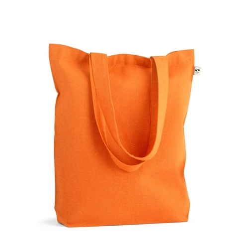 orange MERIDA. Bolsa de algodón (50%), algodón reciclado (30%) y poliéster (20% rPET) (220 g/m²)
