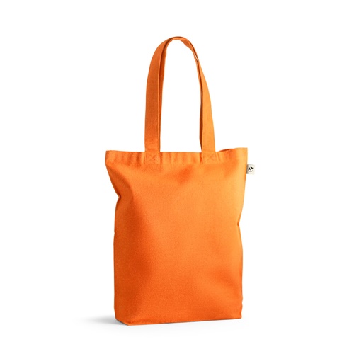orange MERIDA. Bolsa de algodón (50%), algodón reciclado (30%) y poliéster (20% rPET) (220 g/m²)