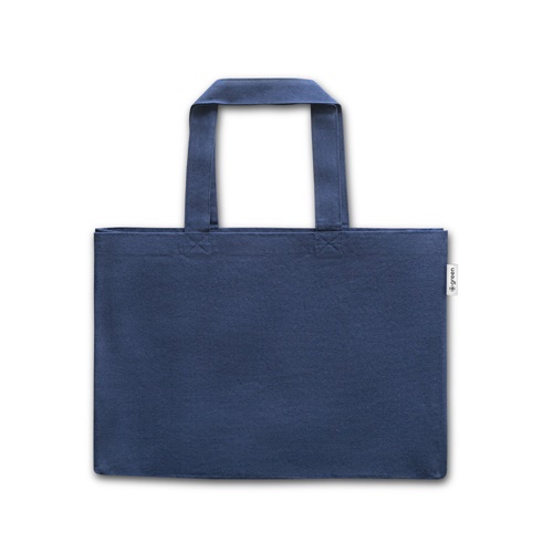 blue CAMDEN. Bolsa de algodón (50%), algodón reciclado (30%) y poliéster (20% rPET) (280 g/m²)