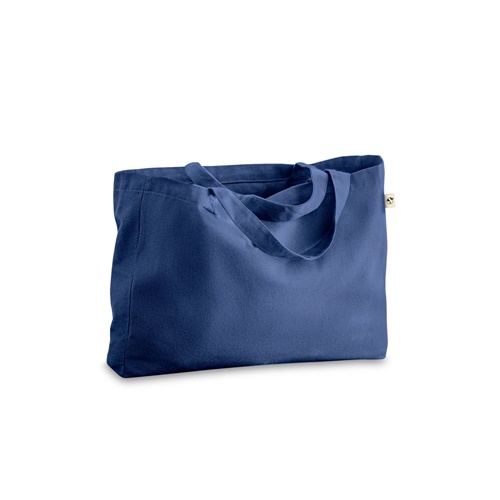 blue CAMDEN. Bolsa de algodón (50%), algodón reciclado (30%) y poliéster (20% rPET) (280 g/m²)