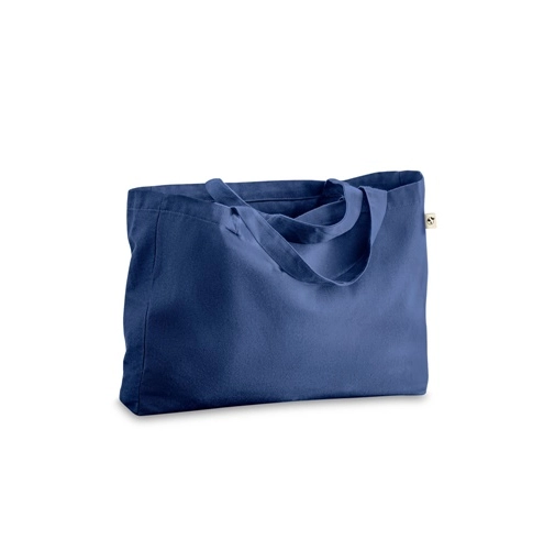 blue CAMDEN. Bolsa de algodón (50%), algodón reciclado (30%) y poliéster (20% rPET) (280 g/m²)