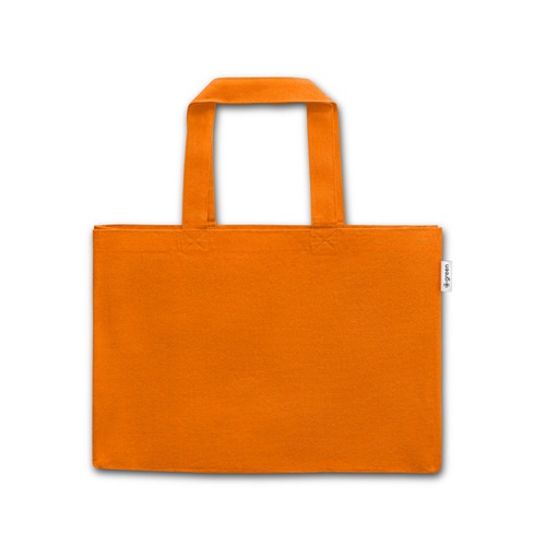 orange CAMDEN. Bolsa de algodón (50%), algodón reciclado (30%) y poliéster (20% rPET) (280 g/m²)