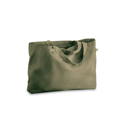 verde oscuro CAMDEN. Bolsa de algodón (50%), algodón reciclado (30%) y poliéster (20% rPET) (280 g/m²)