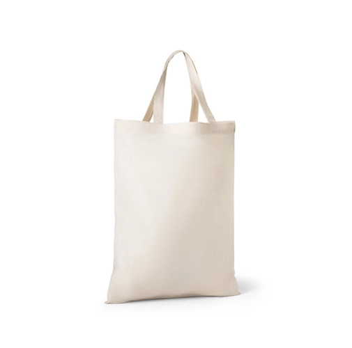 natural claro BEIRUT. Bolsa plegable de algodón (50%), algodón reciclado (30%) y poliéster (20% rPET) (140 g/m²)