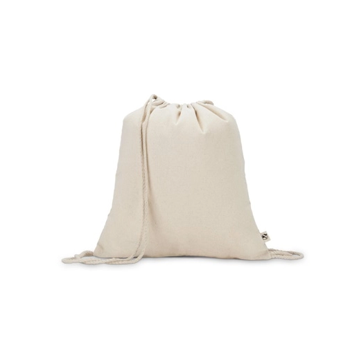 natural claro MAIORCA. Bolsa mochila 100% algodón reciclado (180 g/m²)