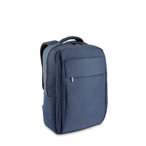 azul marino COVENTRY. Mochila para portátil totalmente acolchada en poliéster reciclado de alta densidad 300D y forro de poliéster reciclado 210D 15.6’