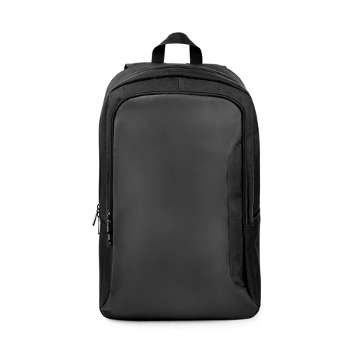 black DRAMMEN. Mochila para portátil en poliéster reciclado de alta densidad 600D