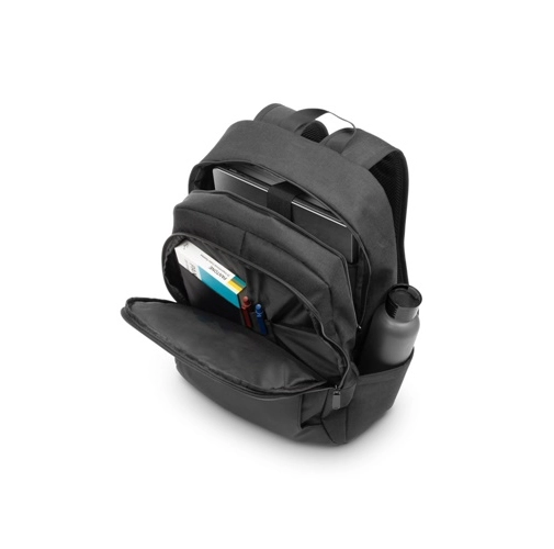 black DRAMMEN. Mochila para portátil en poliéster reciclado de alta densidad 600D