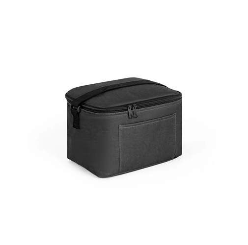 CANCUN. Bolsa térmica de poliéster reciclado 600D con correa de cincha ajustable 7 L