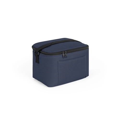 CANCUN. Bolsa térmica de poliéster reciclado 600D con correa de cincha ajustable 7 L