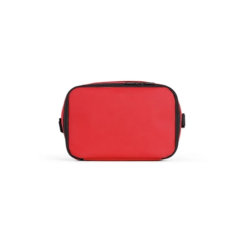 CANCUN. Bolsa térmica de poliéster reciclado 600D con correa de cincha ajustable 7 L