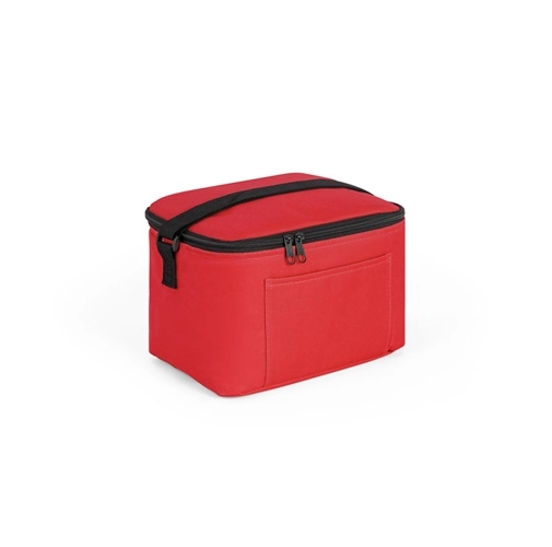 CANCUN. Bolsa térmica de poliéster reciclado 600D con correa de cincha ajustable 7 L