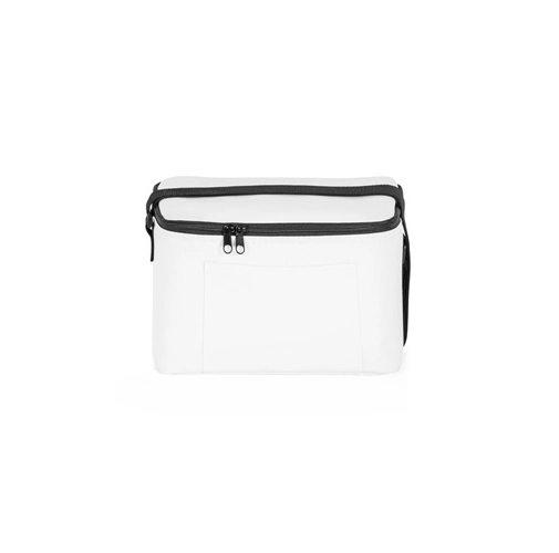 CANCUN. Bolsa térmica de poliéster reciclado 600D con correa de cincha ajustable 7 L