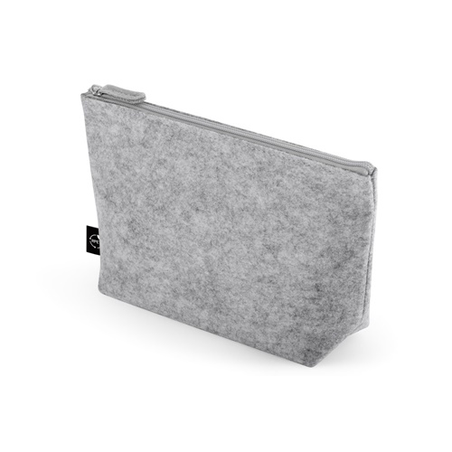 gris claro MALLORCA. Bolsa multiusos de fieltro reciclado (100% rPET)