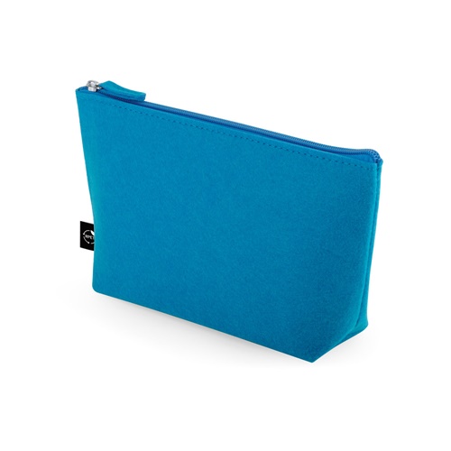 azul claro MALLORCA. Bolsa multiusos de fieltro reciclado (100% rPET)
