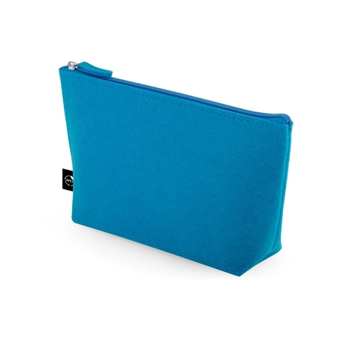 azul claro MALLORCA. Bolsa multiusos de fieltro reciclado (100% rPET)