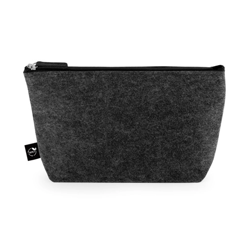 gris oscuro MALLORCA. Bolsa multiusos de fieltro reciclado (100% rPET)