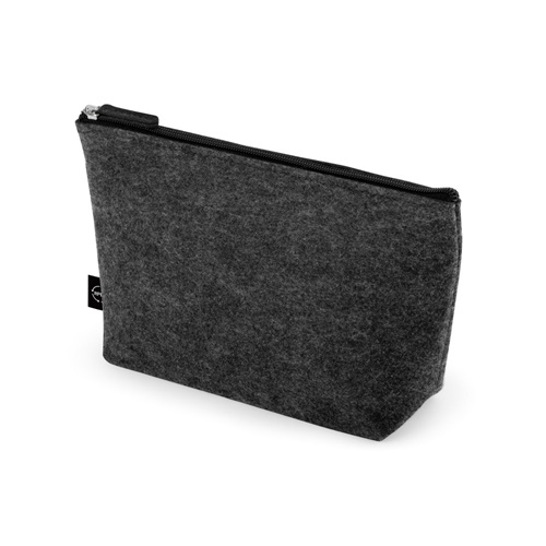 gris oscuro MALLORCA. Bolsa multiusos de fieltro reciclado (100% rPET)