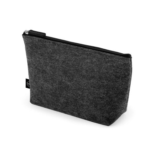 gris oscuro MALLORCA. Bolsa multiusos de fieltro reciclado (100% rPET)