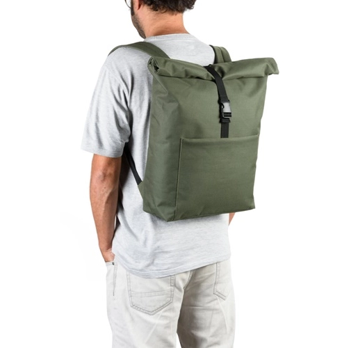 verde oscuro ATENAS. Mochila para portátil 600D con forro 210D 17\'3’