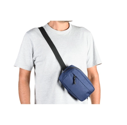 MYKONOS. Riñonera de poliéster reciclado 600D y forro en poliéster reciclado 210D